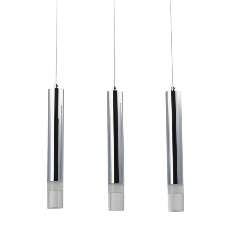 Lampa wisząca LED GoodHome Rossak 3-punktowa 1050 lm chrom