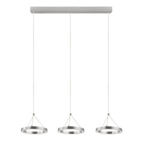 Lampa wisząca LED GoodHome Taphao 3-punktowa 36 W chrom