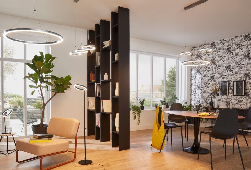 Lampa wisząca LED GoodHome Taphao 3-punktowa czarna matowa