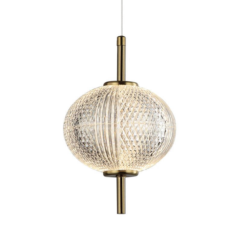Lampa wisząca LED Lazie - 1 3000 K złota