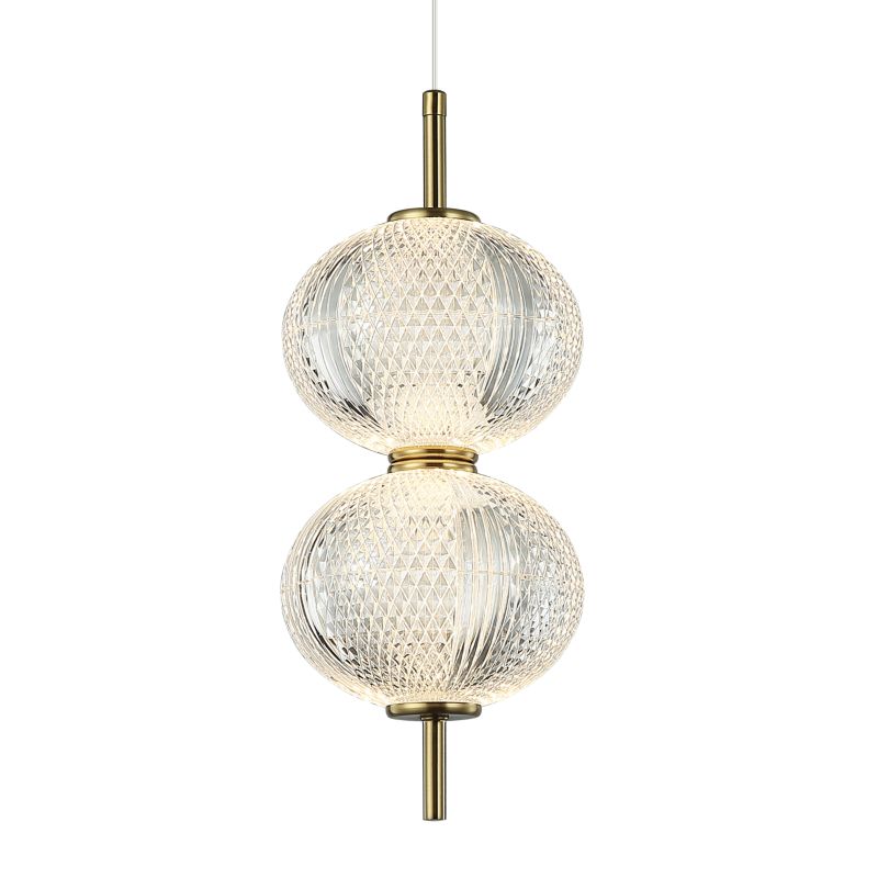 Lampa wisząca LED Lazie - 2 3000 K złota