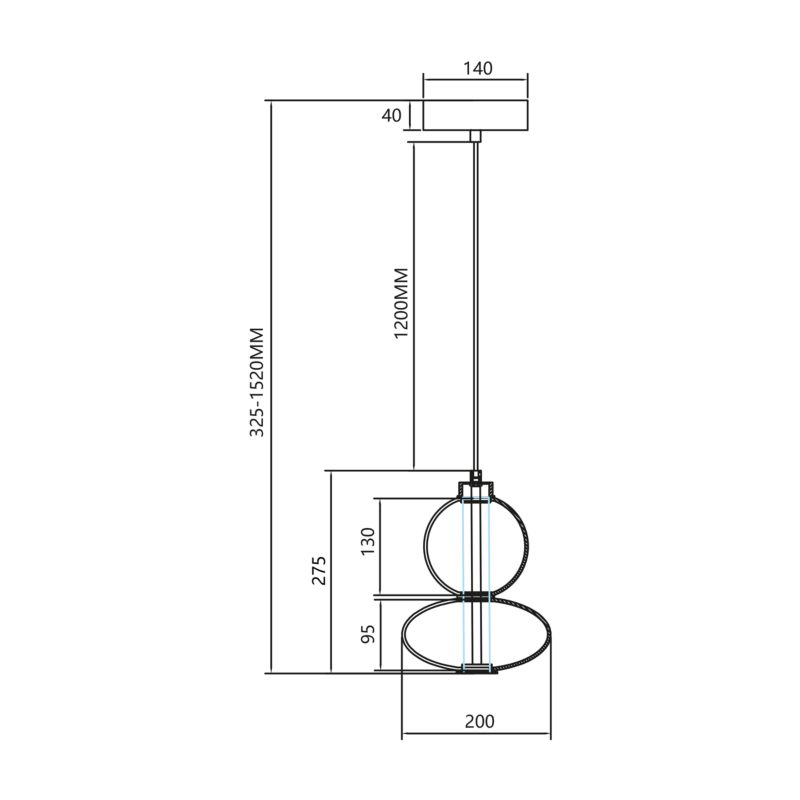 Lampa wisząca LED Milagro Daphne 12 W amber