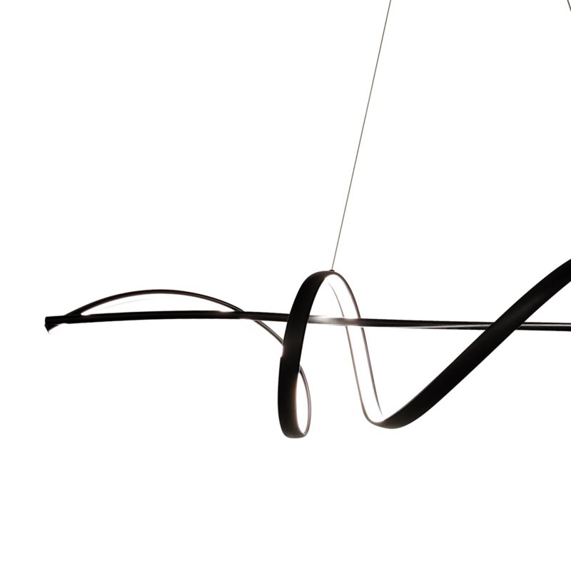 Lampa wisząca LED Milagro Sash 36 W czarna