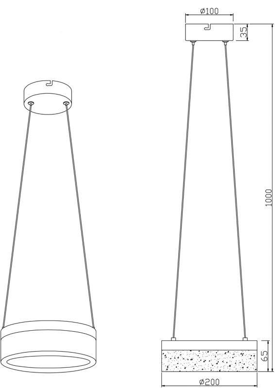 Lampa wisząca LED Nicki 1 x 12 W czarna