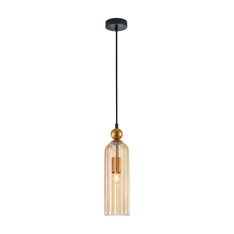 Lampa wisząca Levie 1 x E27 amber