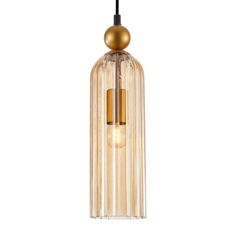 Lampa wisząca Levie 1 x E27 amber