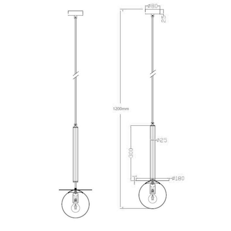 Lampa wiszaca Light Prestige Roma 1 złota 1 x E14 1 szt.
