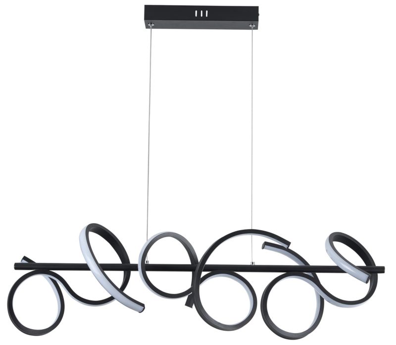 Lampa wisząca Lozanna 3600 lm 3000 - 4000 K czarna