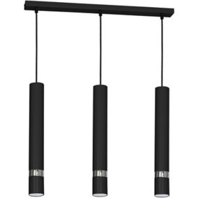 Lampa wisząca Luminex Joker 3 x 8 W GU10 black