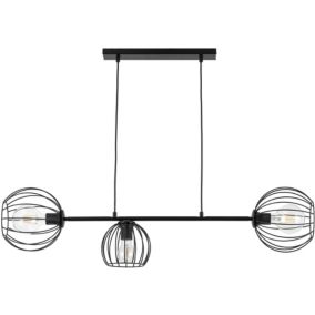 Lampa wisząca Madam 3-punktowa E27 czarna