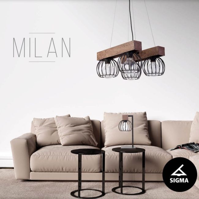 Lampa wisząca Milan 2 1 x 60 W E27