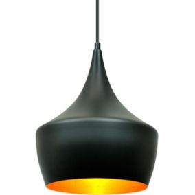 Lampa wisząca Modern 4 1 x 20 W E27 czarno-złota