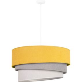 Lampa wisząca Pastelove Trio 1 x E27 musztardowa