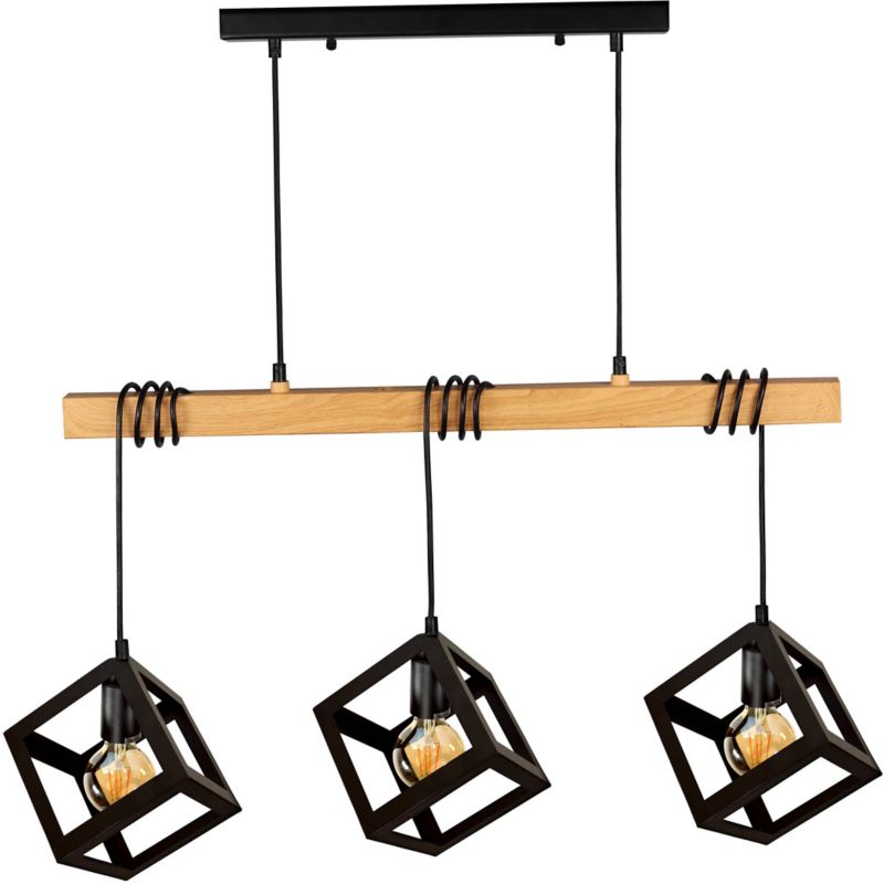 Lampa wisząca Polux Sweden Wood 3 x 20 W E27