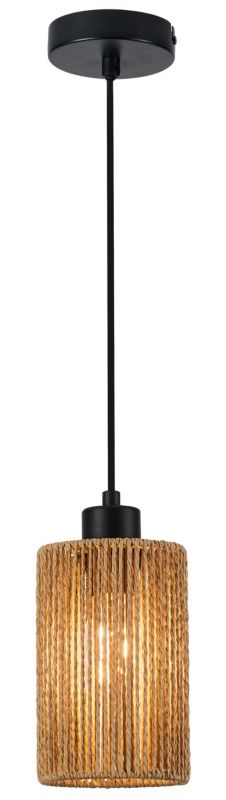 Lampa wisząca Reality Tensa 1-punktowa 11 cm E27 brązowa