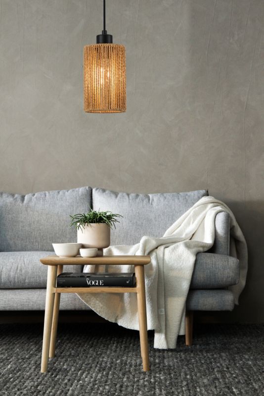 Lampa wisząca Reality Tensa 1-punktowa 11 cm E27 brązowa