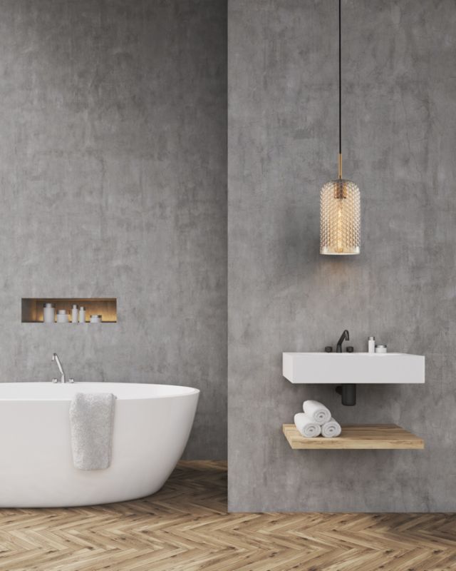Lampa wisząca Renti 1 x E27 amber