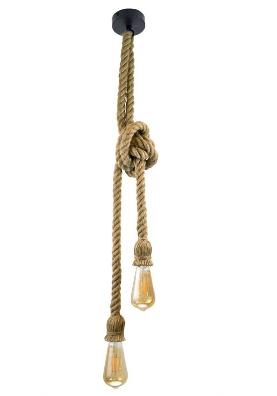 Lampa wisząca Rope 2 x 60 W E27