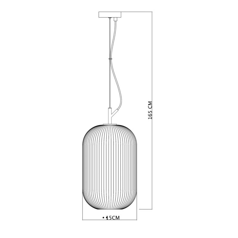 Lampa wisząca Rues 1 x E27 opal