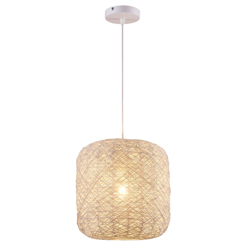 Lampa wisząca Sanico Iga 1-punktowa E27 beżowa