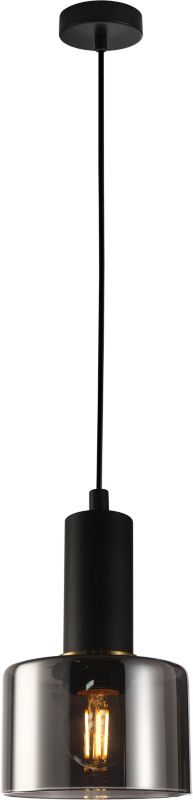Lampa wisząca Santia 1 x 40 W E27 czarna/brązowa