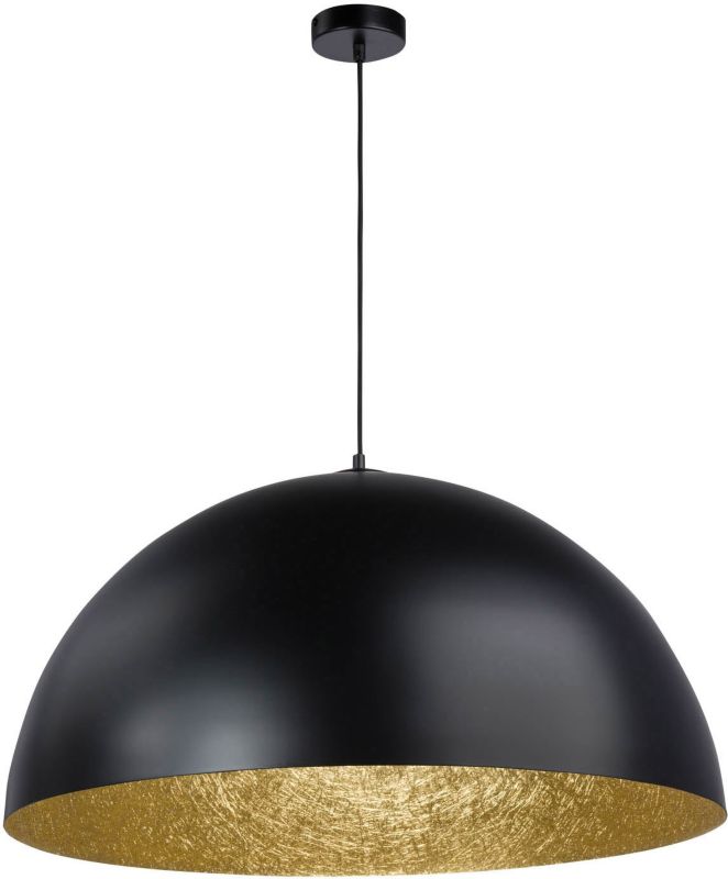 Lampa wisząca Sfera 1-punktowa E27 czarna / złota