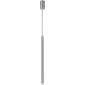 Lampa wisząca Sopel prosty 1-punktowa G9 srebrna