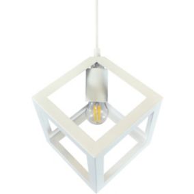 Lampa wisząca Sweden 1 x 60 W E27 biała