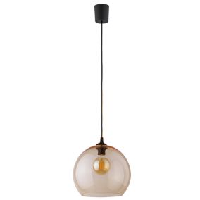 Lampa wisząca TK Lighting Cubus 1 x E27 bursztynowa