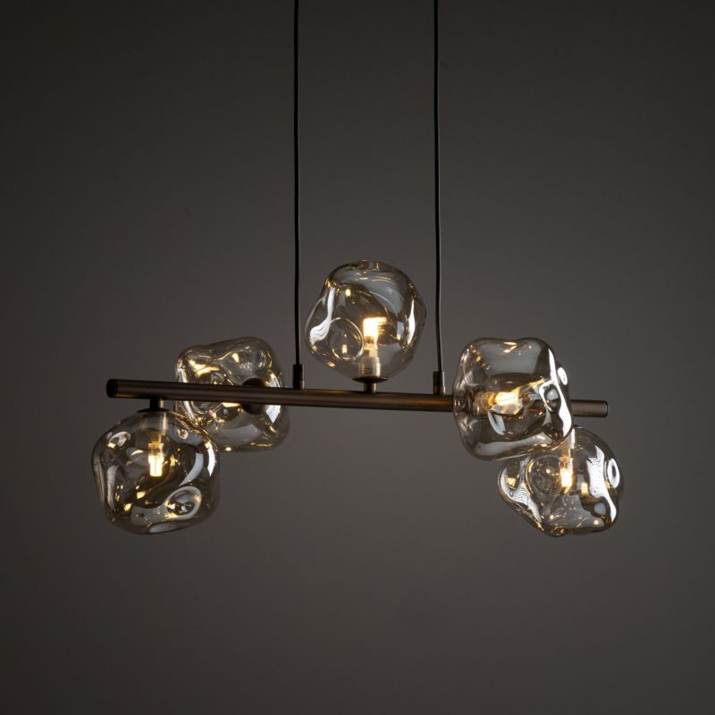 Lampa wisząca Tk Lighting Lava 5 x G9 brązowa