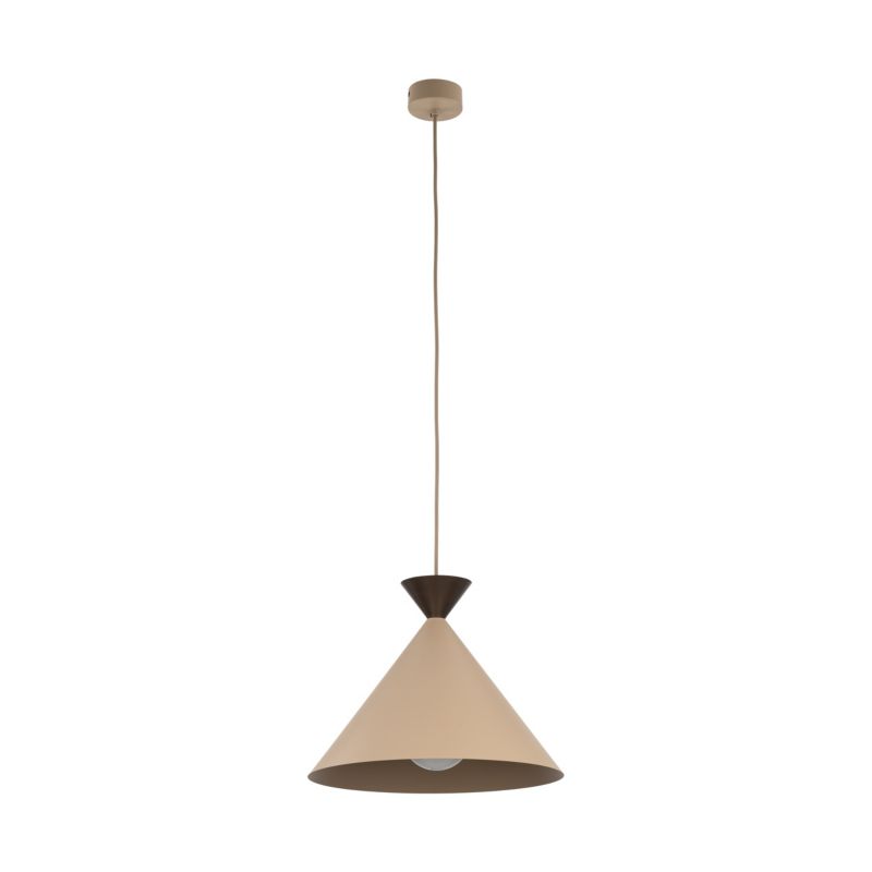 Lampa wisząca TK Lighting Matteo 1 x E27 beżowa