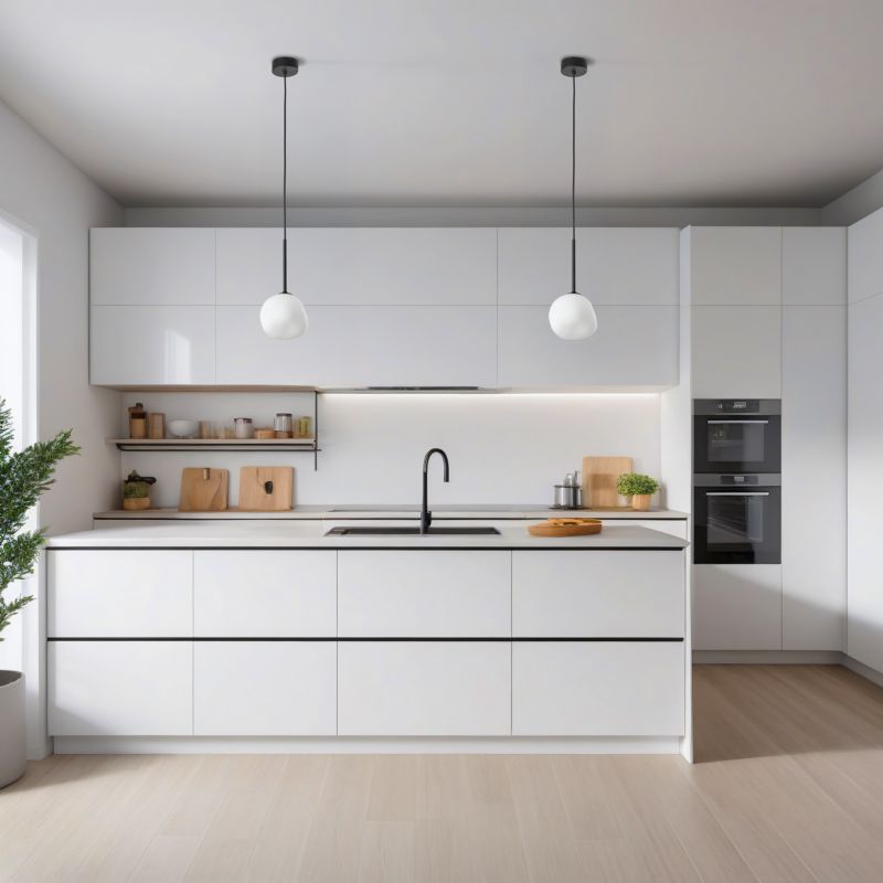 Lampa wisząca Tk Lighting Misty 1 x G9 biało-czarna