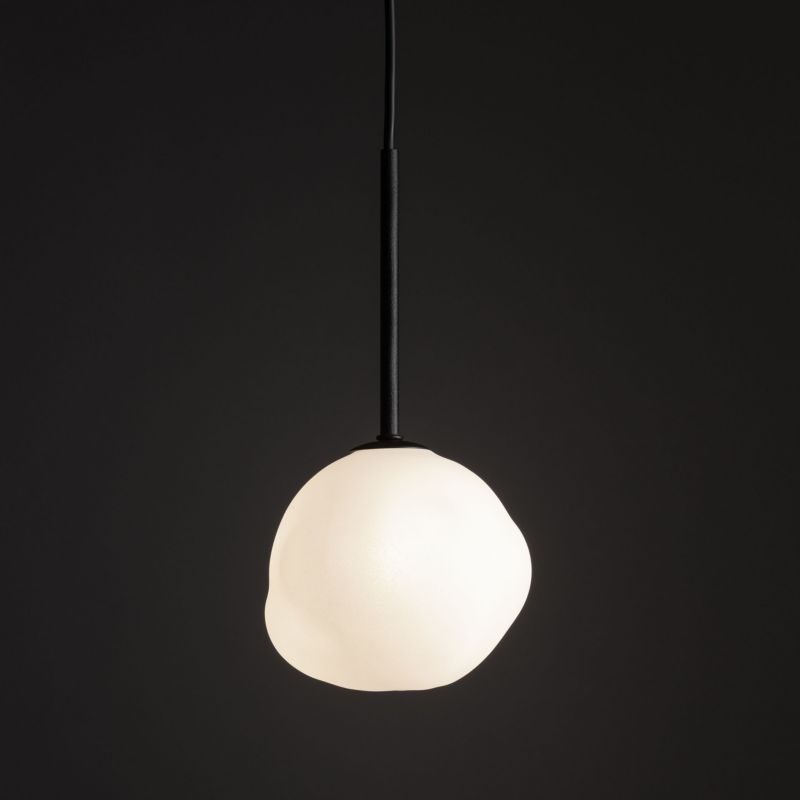 Lampa wisząca Tk Lighting Misty 1 x G9 biało-czarna