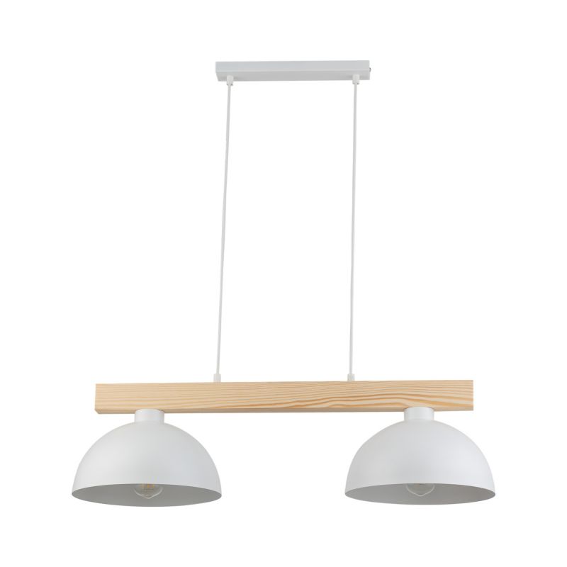 Lampa wisząca TK Lighting Oslo 2 x E27 biała