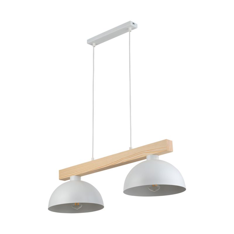 Lampa wisząca TK Lighting Oslo 2 x E27 biała