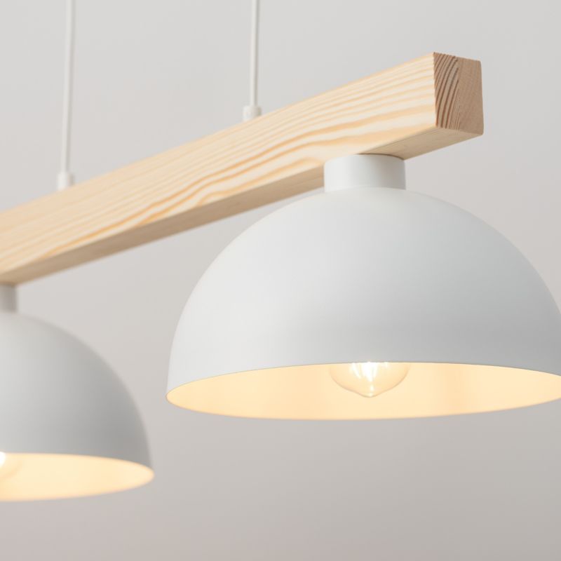 Lampa wisząca TK Lighting Oslo 2 x E27 biała