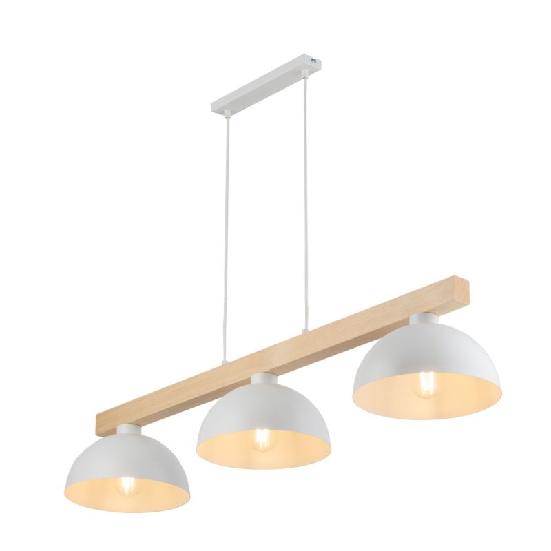 Lampa wisząca TK Lighting Oslo 3 x E27 biała