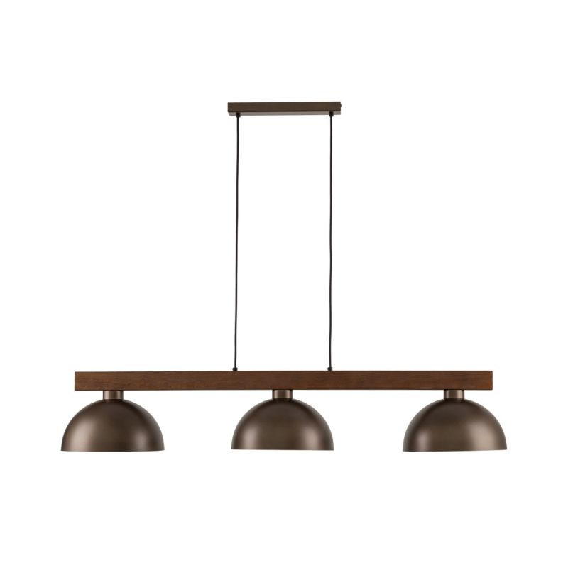 Lampa wisząca TK Lighting Oslo 3 x E27 brązowa