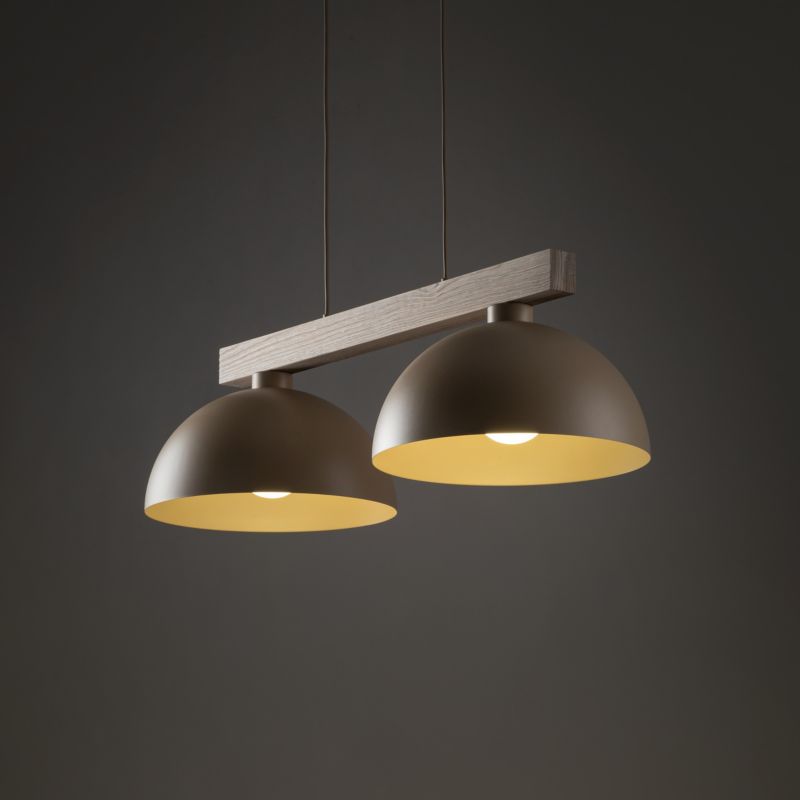 Lampa wisząca TK Lighting Oslo Sabia 2 x E27 beżowa