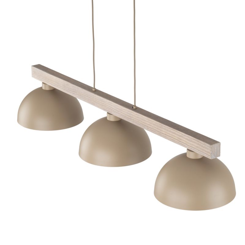 Lampa wisząca TK Lighting Oslo Sabia 3 x E27 beżowa