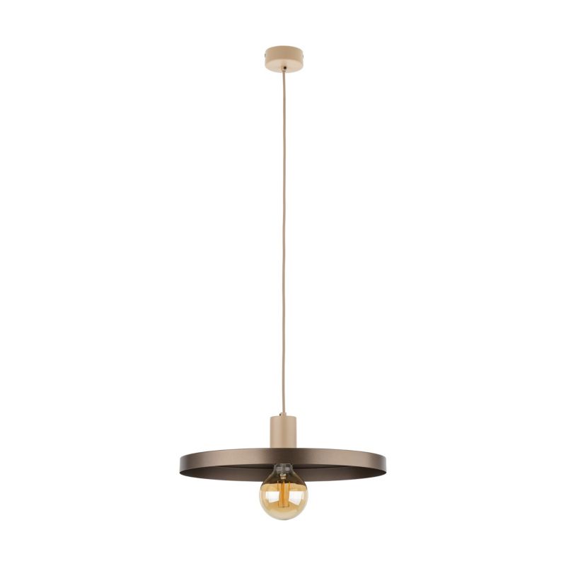 Lampa wisząca TK Lighting Sila Sabia 1 x E27 40 cm brązowa