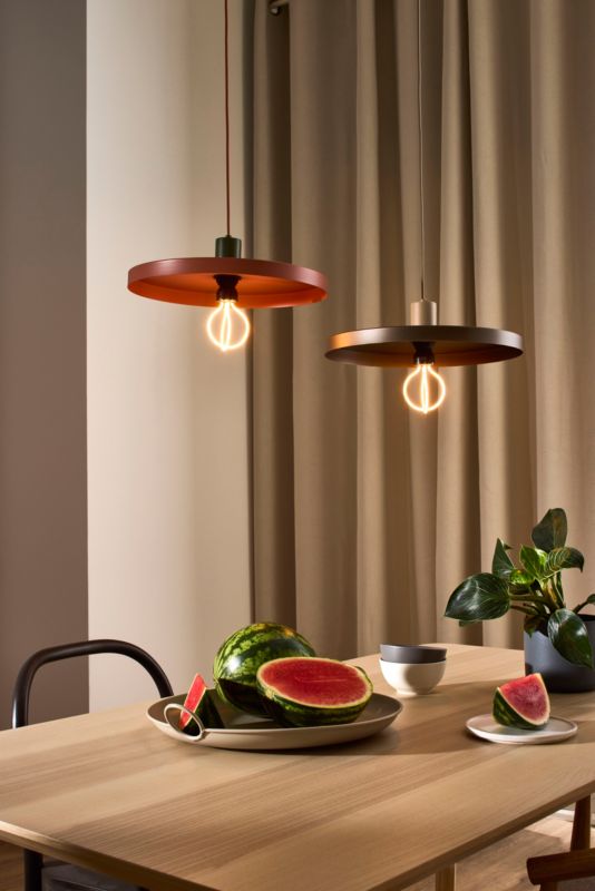 Lampa wisząca TK Lighting Sila Sabia 1 x E27 40 cm brązowa