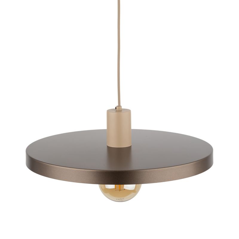 Lampa wisząca TK Lighting Sila Sabia 1 x E27 40 cm brązowa