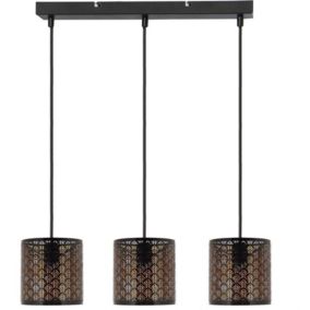 Lampa wisząca Tuluza 3-punktowa E27 czarna