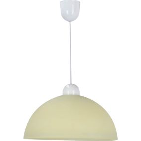 Lampa wisząca Vanilia 1-punktowa E27 18 cm kremowa