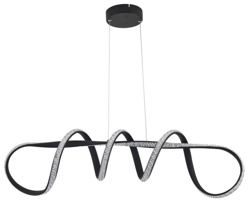 Lampa wisząca Vesper 3200 lm 3000 - 4000 K czarna