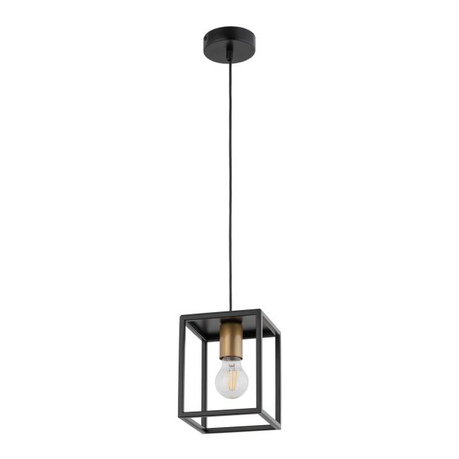 Lampa wisząca Vigo 1-punktowa E27 czarna / złota