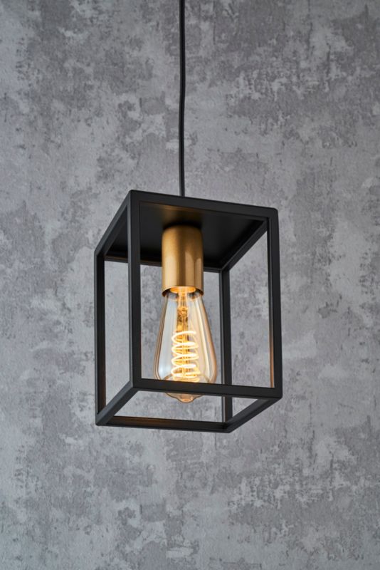 Lampa wisząca Vigo 1-punktowa E27 czarna / złota