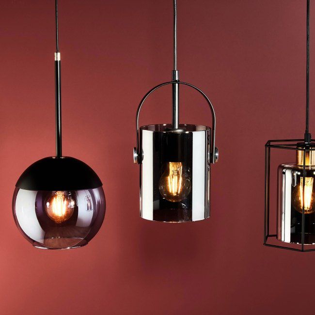 Lampa wisząca Volda 1-punktowa czarna