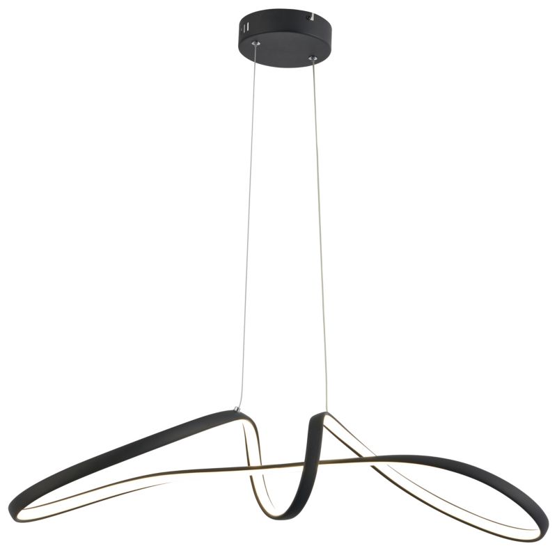 Lampa wisząca Weva 3200 lm 3000 - 4000 K czarna